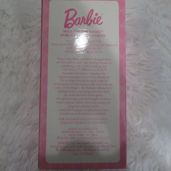 Barbie Millennium Bride Porcelain Ornament Collector's Edition Keepsake Avon - Picture 3 of 3